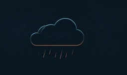 a cloud with rain