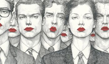bankers in red lipstick