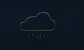 a cloud with rain