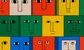 multicoloured faces