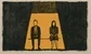A man and a woman sitting in a golden light 